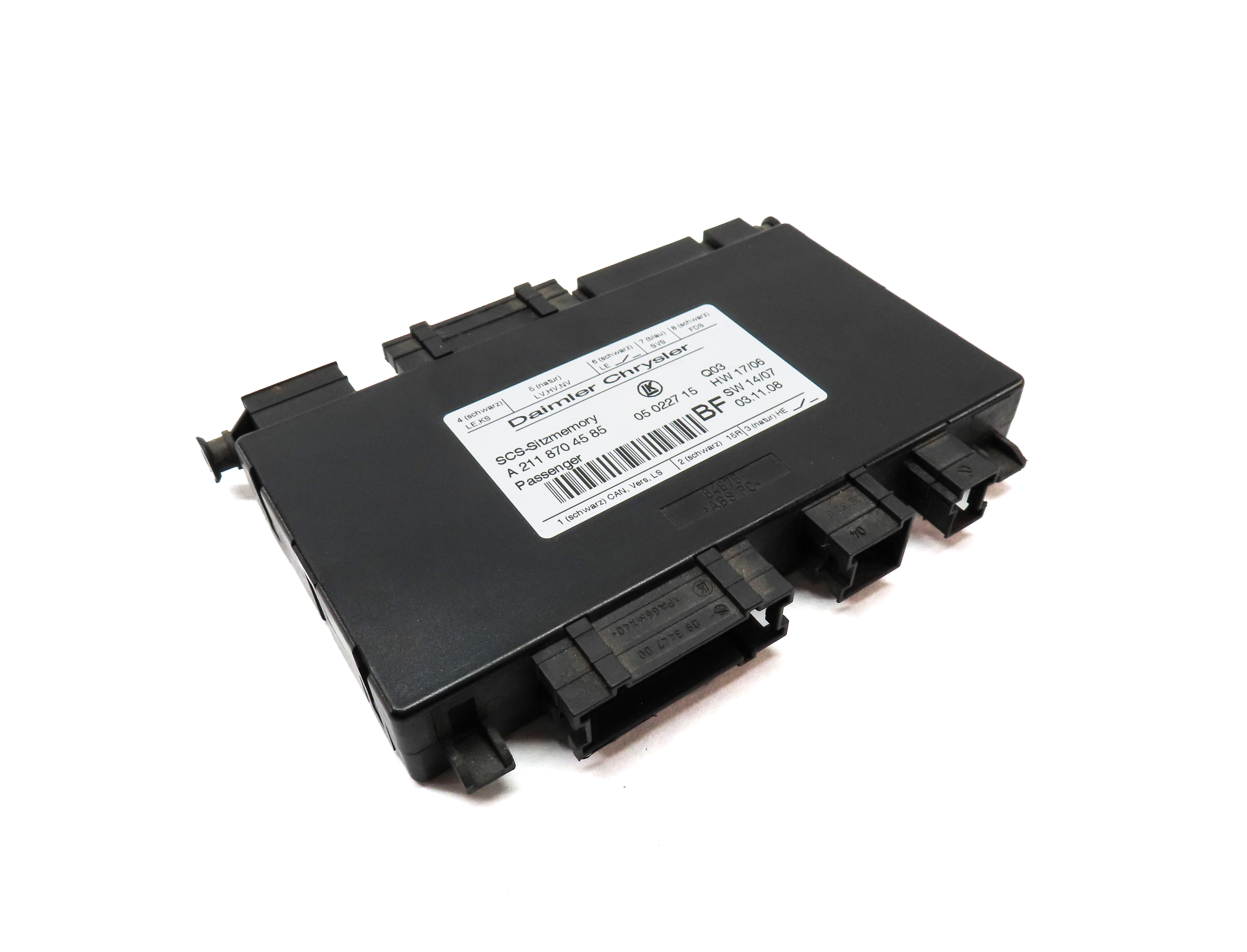 2009 MERCEDES GL320 (X164) FRONT RIGHT PASSENGER SEAT CONTROL MODULE — exact item pictured